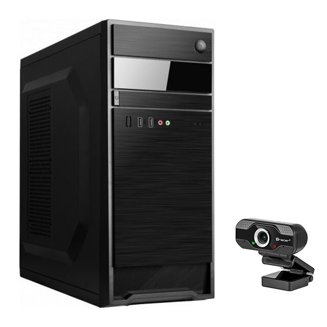 PC Tower Pro457, Intel Core I5 4570, RAM 4GB, stocare 120SSD, Placa video GT730, 4GB DDR3, 64-bit, WebCam, Noir