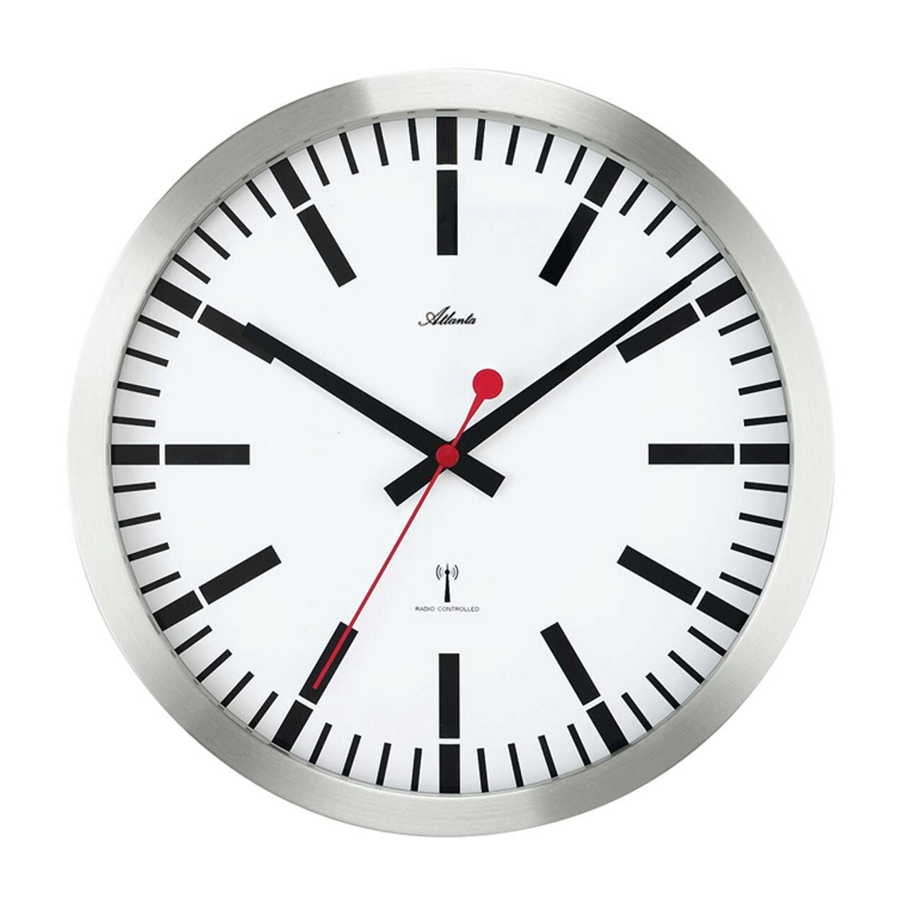 Ceas de perete Atlanta 4374, Quartz, Alb, Analogic, Modern