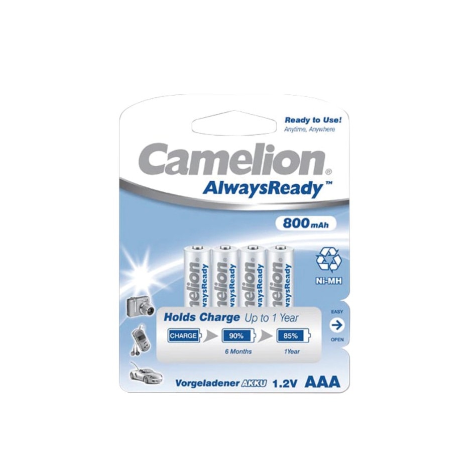 Acumulatori Camelion AAA R3 Ni-MH 1,2V 800mAh Always Ready set 4 buc