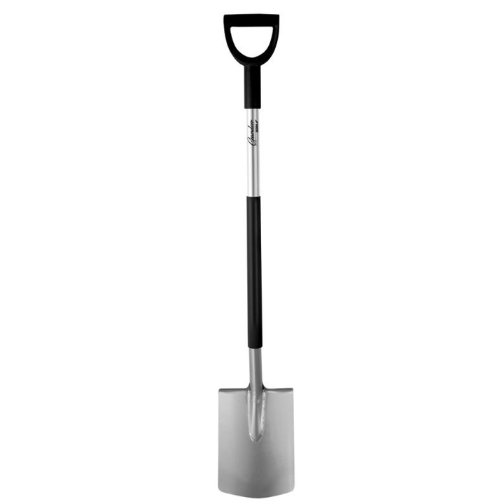 Професионална дясна лопата, метална опашка, тип D дръжка, 122 см, Dedra