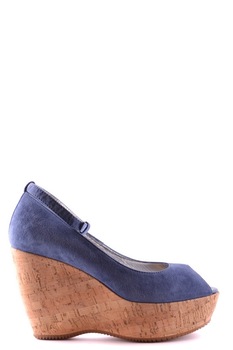 Sandale dama Hogan NN240, Piele intoarsa, Albastru, 38.5 Sandale dama Hogan NN240, Piele intoarsa, Albastru, 38.5