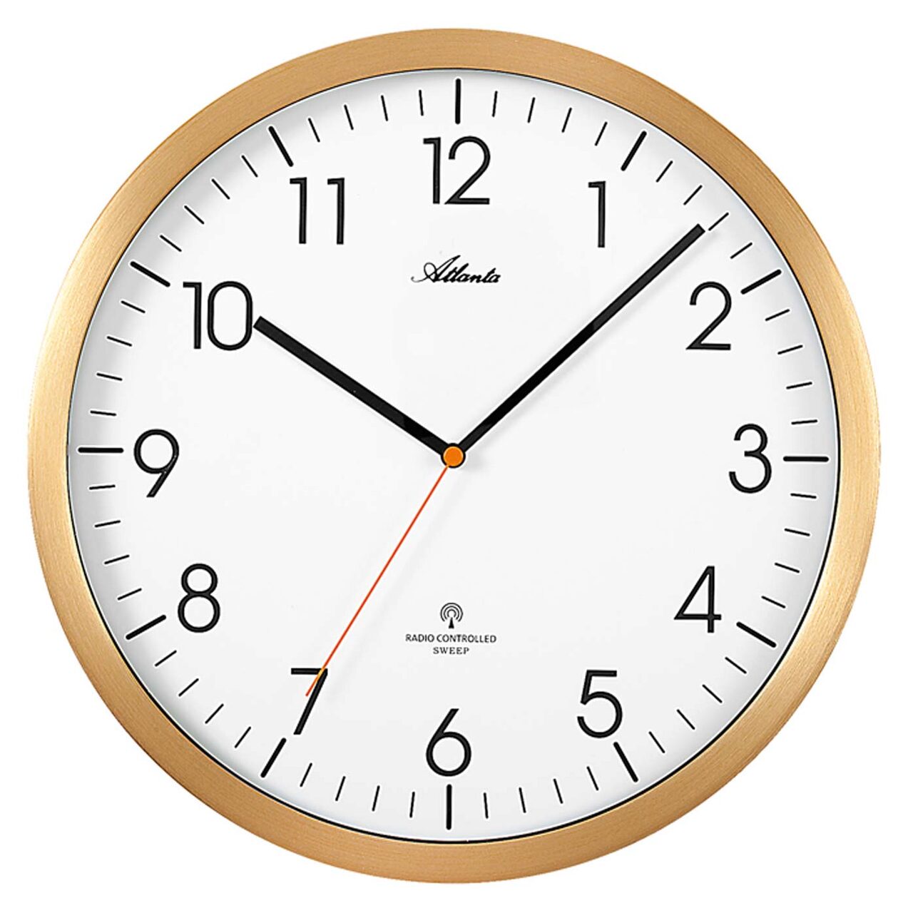 Ceas de perete Atlanta 4382/9, Quartz, Alb, Analogic, Modern