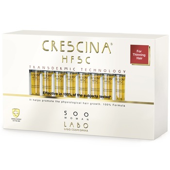 Fiole impotriva caderii parului 500 Crescina HFSC Transdermic, femei, 20 fiole Fiole impotriva caderii parului 500 Crescina HFSC Transdermic, femei, 20 fiole