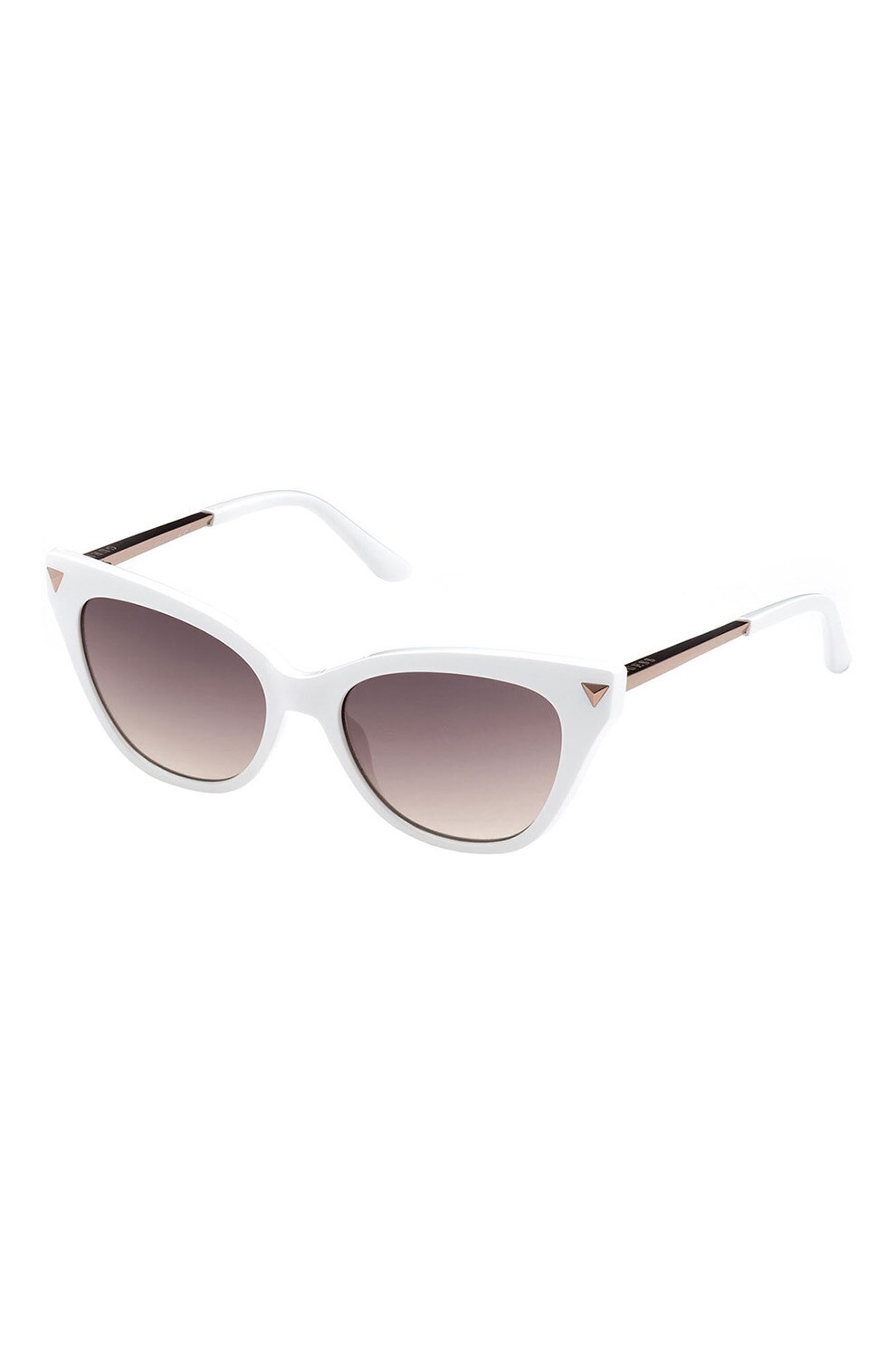 Guess, Ochelari de soare cat-eye cu lentile in degrade, Alb/Auriu rose, 54-18-145 Standard