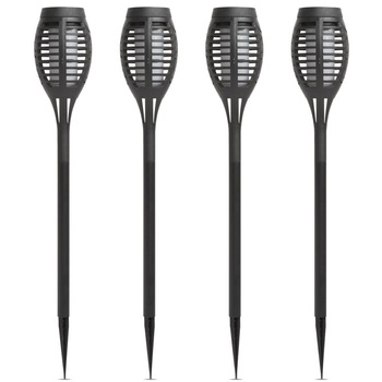 Set 4 buc Lampa Solara LED tip Torta cu Imitatie Flacara Miscatoare, Inaltime 48cm Set 4 buc Lampa Solara LED tip Torta cu Imitatie Flacara Miscatoare, Inaltime 48cm