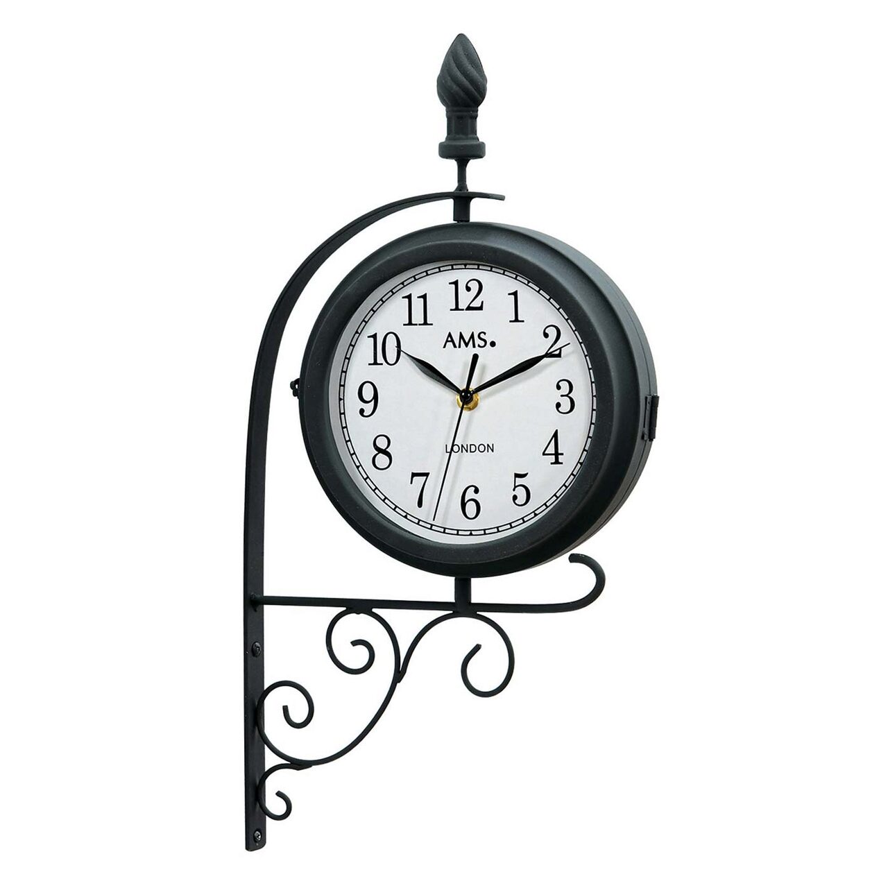 Ceas de perete AMS 9433, Quartz, Alb, Analogic, Modern