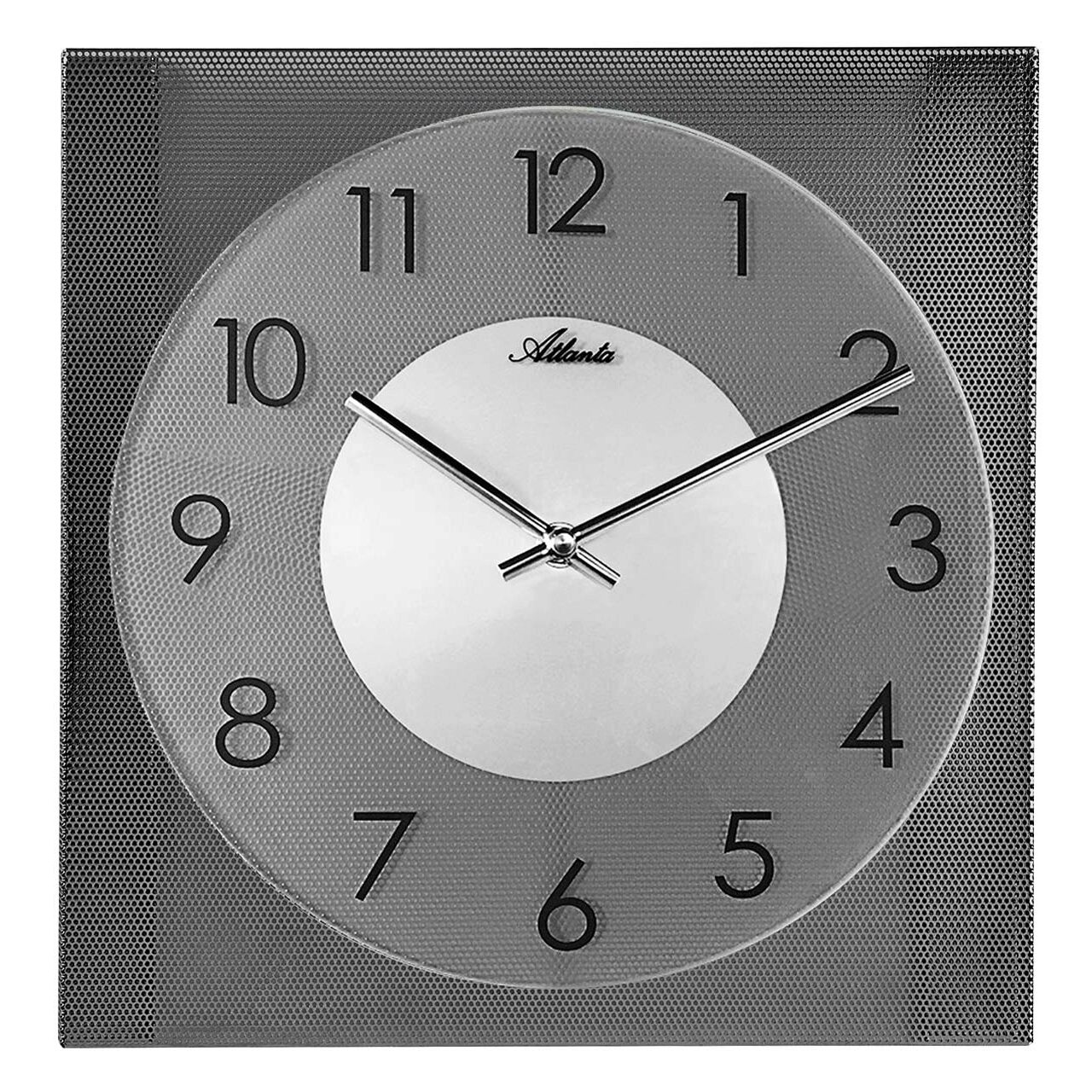 Ceas de perete Atlanta 4520/4, Quartz, Gri, Analogic, Modern