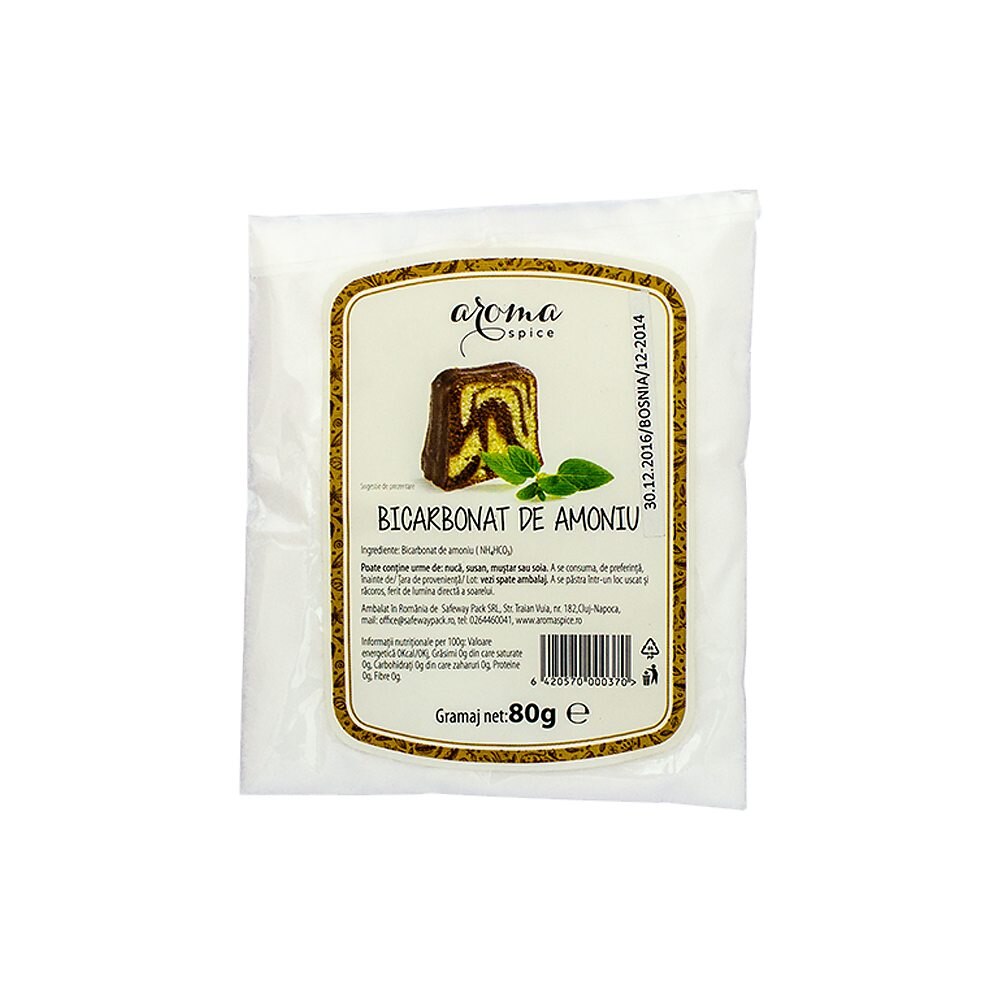 Bicarbonat de Amoniu Aroma Spice, 10 Plicuri x 80g
