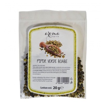 Piper Verde Boabe Aroma Spice, 10 Plicuri x 20 g Piper Verde Boabe Aroma Spice, 10 Plicuri x 20 g