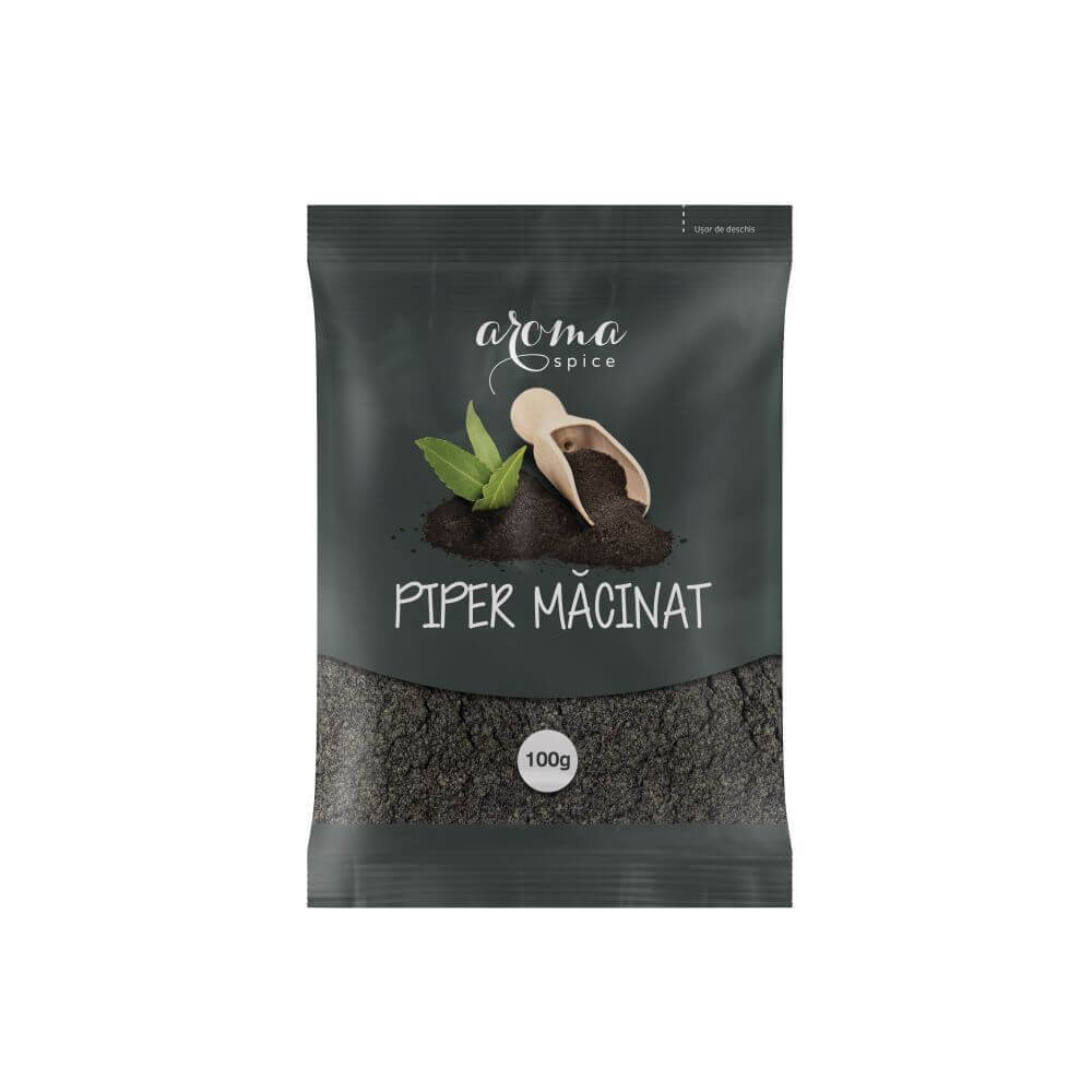 Piper Negru Macinat Aroma Spice, 100 g