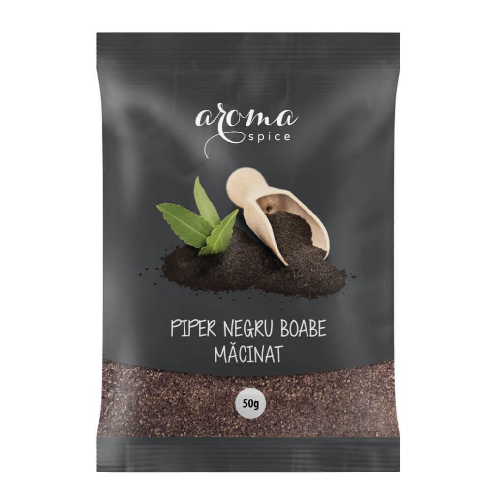 Piper Negru Macinat Aroma Spice, 50 g