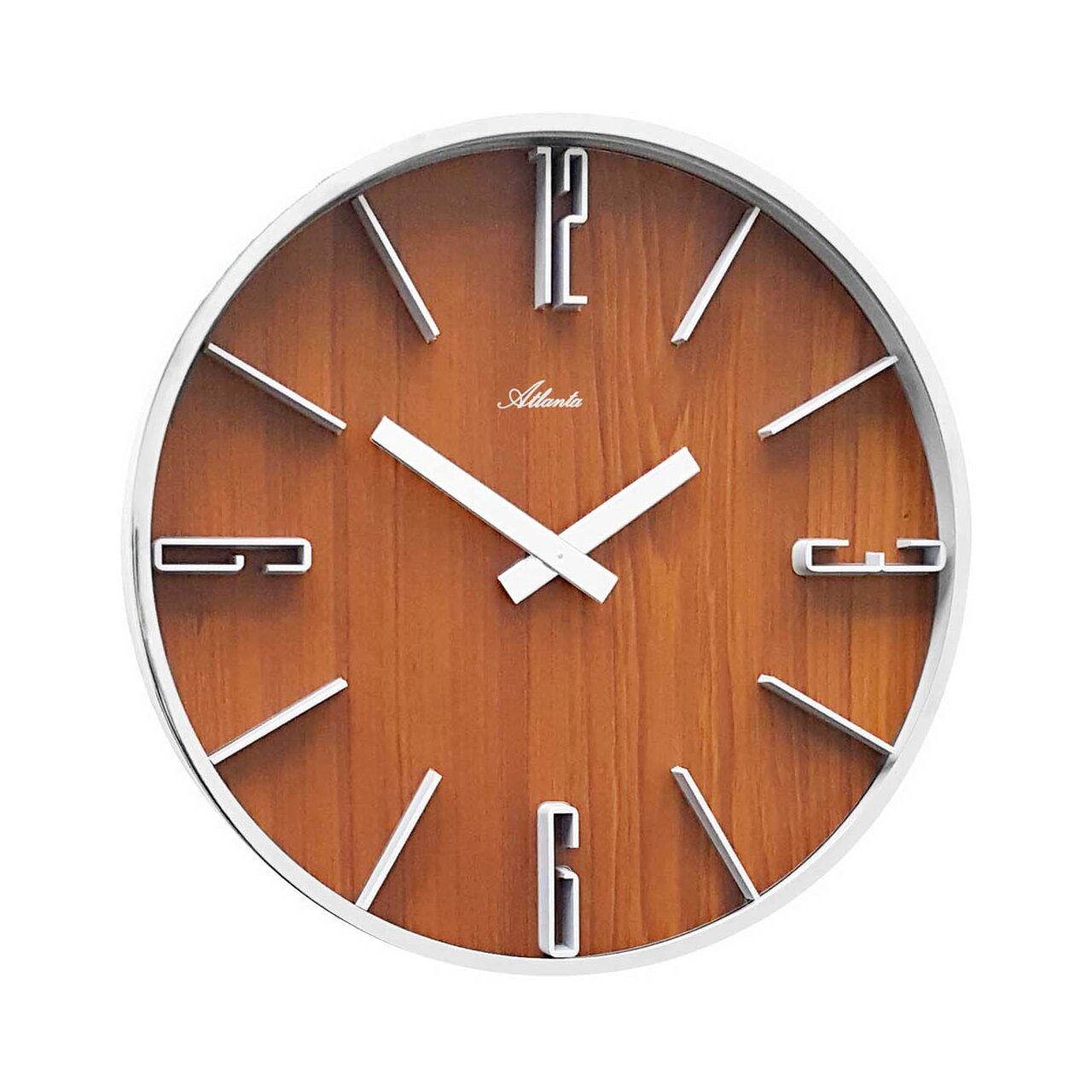 Ceas de perete Atlanta 4426/20, Quartz, Maro, Analogic, Modern