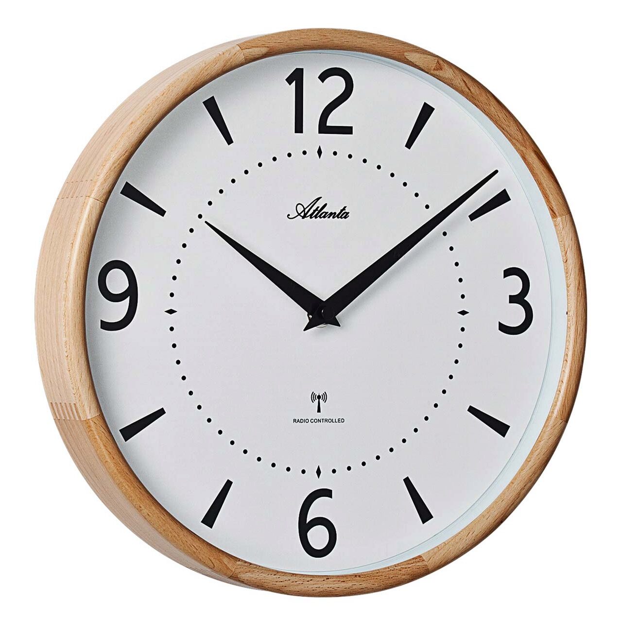 Ceas de perete Atlanta 4535/30, Quartz, Alb, Analogic, Modern