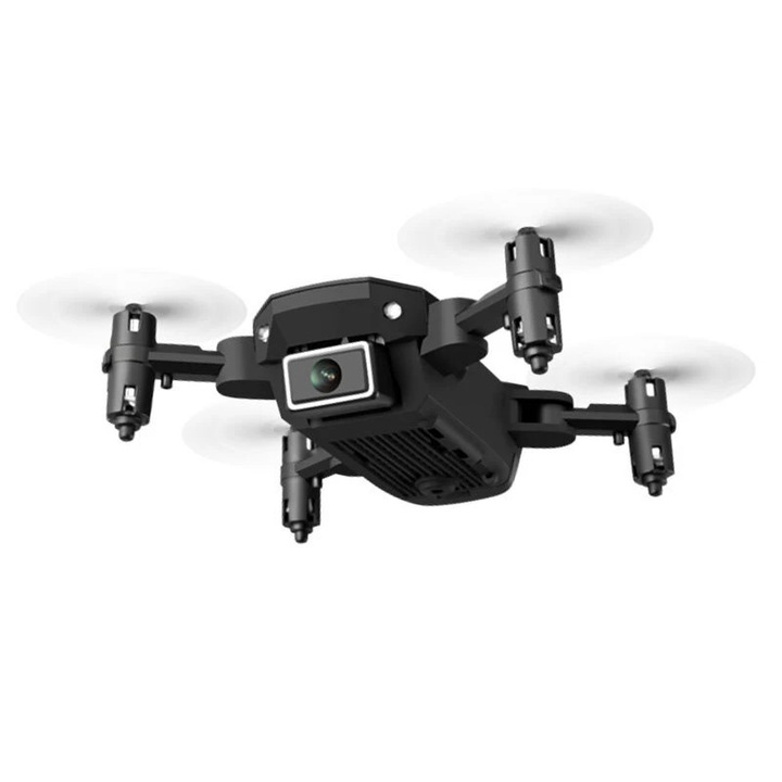 Drona mini 4k, dual camera, wifi,2 baterii rezerva, neagra