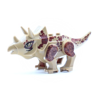 Set de constructie dinozauri, Triceratops, 5 piese Set de constructie dinozauri, Triceratops, 5 piese