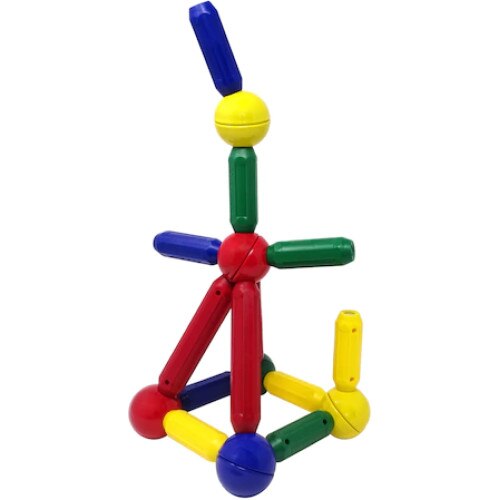 Bete magnetice colorate pentru constructie 26 piese , On U Mind