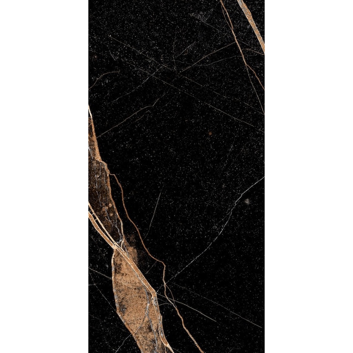 Гранитогрес Azoulejos, Nor Black High Glossy, ректифициран, 60x120 см, 2 бр