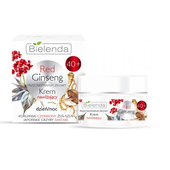Crema Hidratanta Antirid 40+ zi-noapte RED GINSENG, Bielenda, 50ml Crema Hidratanta Antirid 40+ zi-noapte RED GINSENG, Bielenda, 50ml