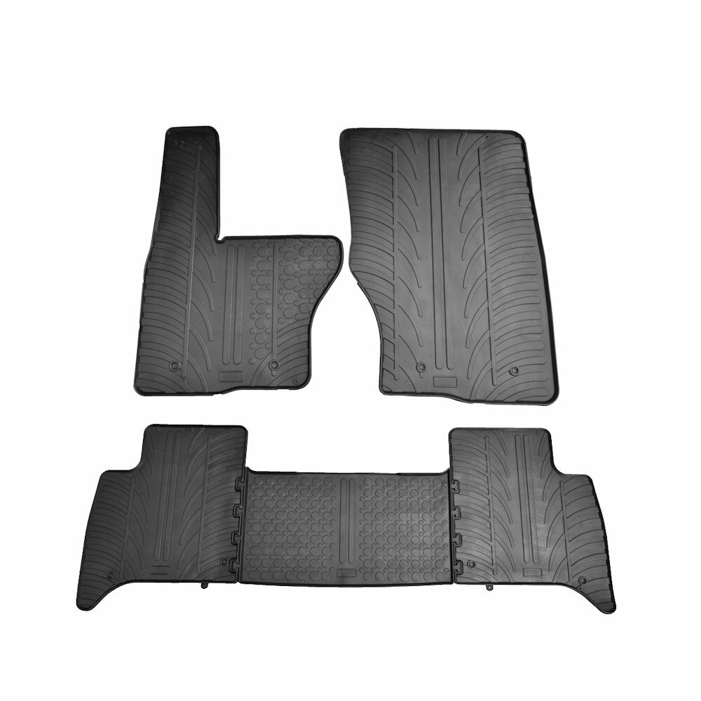 Set covorase Gledring Slovenia, cauciuc, pentru Land Rover Discovery 5 02.2017-, automatic, negru, 4 buc