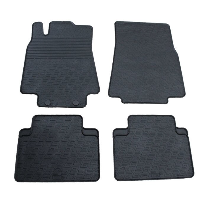 Set covorase Gledring Slovenia, cauciuc, pentru Mercedes E-Class W169 2004-2012/B-Class W245 2005-2011, negru, 4 buc