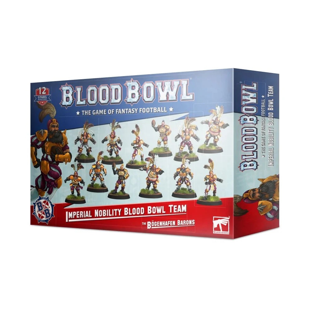 Pachet Miniaturi Blood Bowl, Games Workshop, Imperial Nobility Team The Bogenhafen Barons, 12 Miniaturi