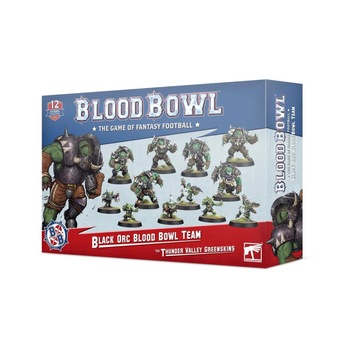 Pachet Miniaturi Blood Bowl, Games Workshop., Black Orc Team The Thunder Valey Greenskins, 12 Miniaturi Pachet Miniaturi Blood Bowl, Games Workshop., Black Orc Team The Thunder Valey Greenskins, 12 Miniaturi