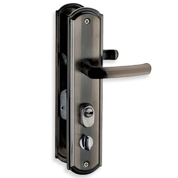 Manere usi metalice, CLASSIC, placi rotunjite, blocare dreapta Manere usi metalice, CLASSIC, placi rotunjite, blocare dreapta