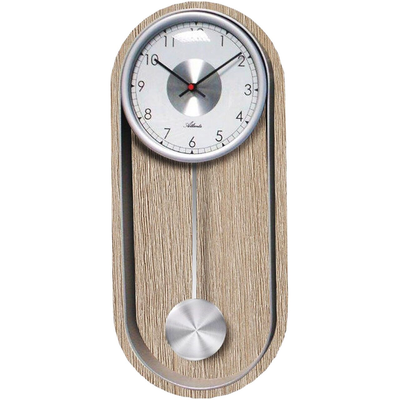 Ceas de perete Atlanta 5015, Quartz, Alb, Analogic, Modern