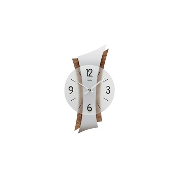 Ceas de perete AMS 9401, Quartz, Transparent, Analogic, Modern Ceas de perete AMS 9401, Quartz, Transparent, Analogic, Modern