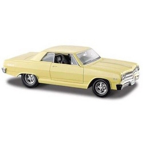 Masina de juacrie Maisto, Chevrolet Malibu, SS 1965, 20cm, 1:24, Plastic/Metal, Galben