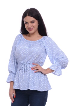 Camasa din bumbac cu cret in talie, Dress To Impress Camasa din bumbac cu cret in talie, Dress To Impress