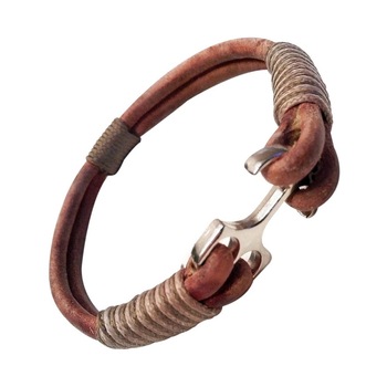 Bratara handmade din snur din piele NAVY1-M2 Bratara handmade din snur din piele NAVY1-M2