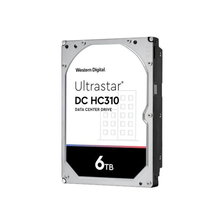 Хард диск WD Ultrastar DC HC310 HUS726T6TALN6L4 - Hard drive - 6 TB - internal - 3.5" - SATA 6Gb/s - 7200 rpm - buffer: 256 MB 0B35946