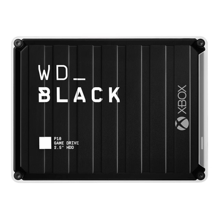 Външен хард диск WD_BLACK P10 Game Drive for Xbox One WDBA6U0020BBK - Hard drive - 2 TB - external (portable) - USB 3.2 Gen 1 - black with white trim WDBA6U0020BBK-WESN