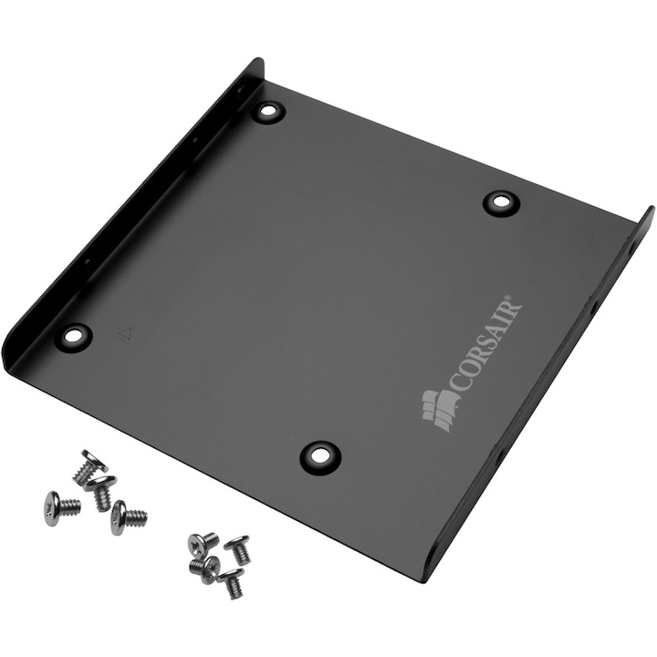Adaptor SSD/HDD 2.5" la 3.5" Corsair Bracket CSSD-BRKT1, Aluminiu, Suruburi pentru montare incluse