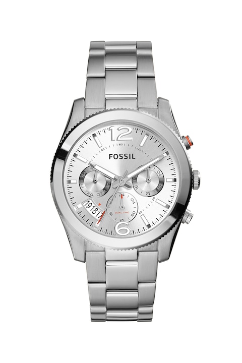 Fossil, Часовник с метална верижка, Сребрист