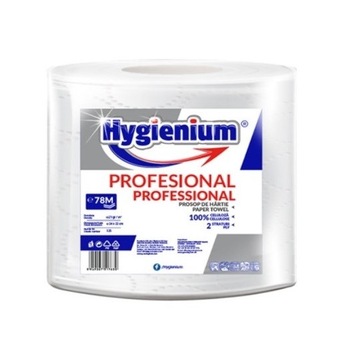 Rola prosop alb din hartie 2 straturi, 78m, Hygienium Rola prosop alb din hartie 2 straturi, 78m, Hygienium
