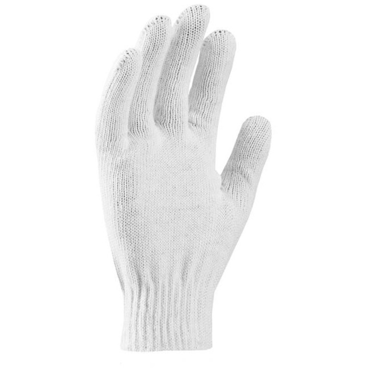 Бели плетени ръкавици