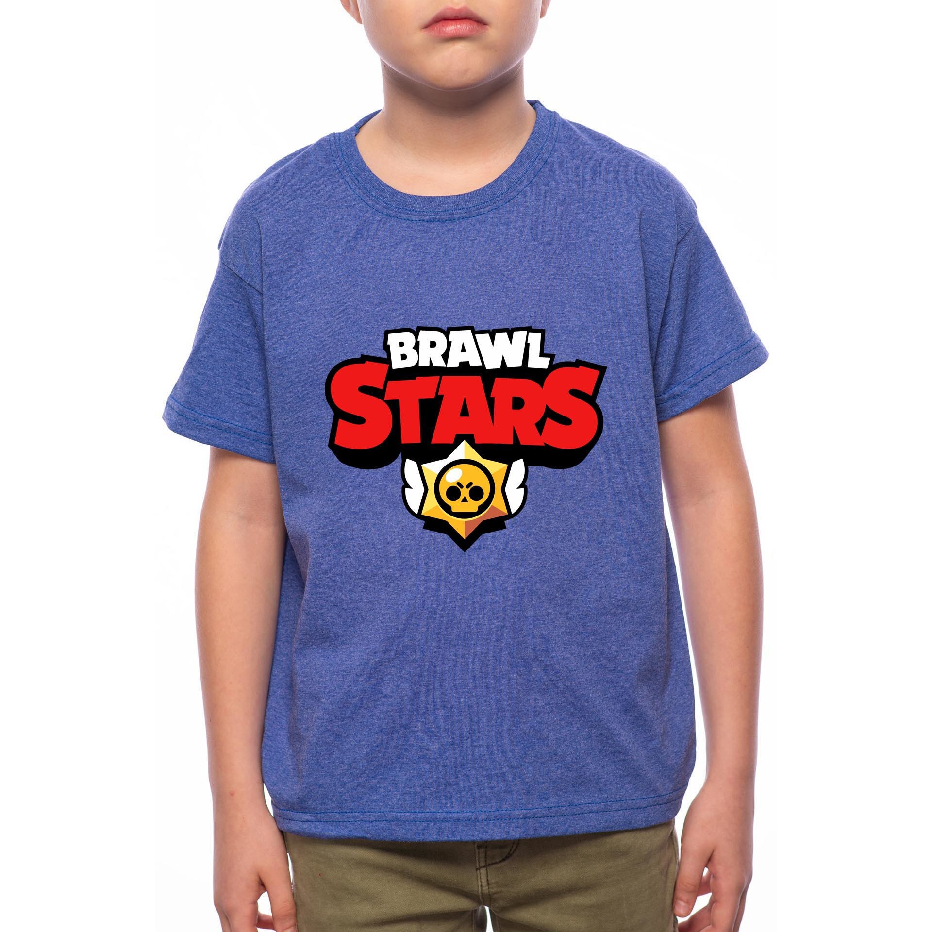 Tricou Baiat, Brawl Stars, 100% Bumbac, Albastru, A1