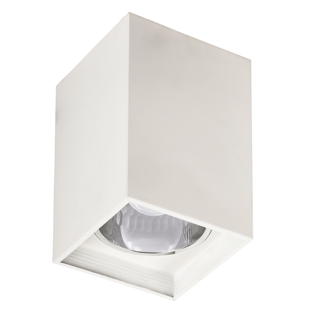 Spot patrat aplicat 1XMAX60W, alb mat, Rabalux