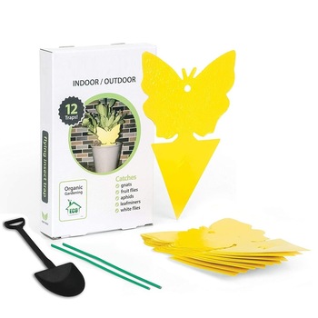 Set 12 Capcane Cu Lipici Anti-Insecte EvoSmart™ FL, Impotriva mustelor albe, tantari, muschi de ciuperci , insecte zburatoare, musculite flori , muste de fructe, molii, galben Set 12 Capcane Cu Lipici Anti-Insecte EvoSmart™ FL, Impotriva mustelor albe, tantari, muschi de ciuperci , insecte zburatoare, musculite flori , muste de fructe, molii, galben