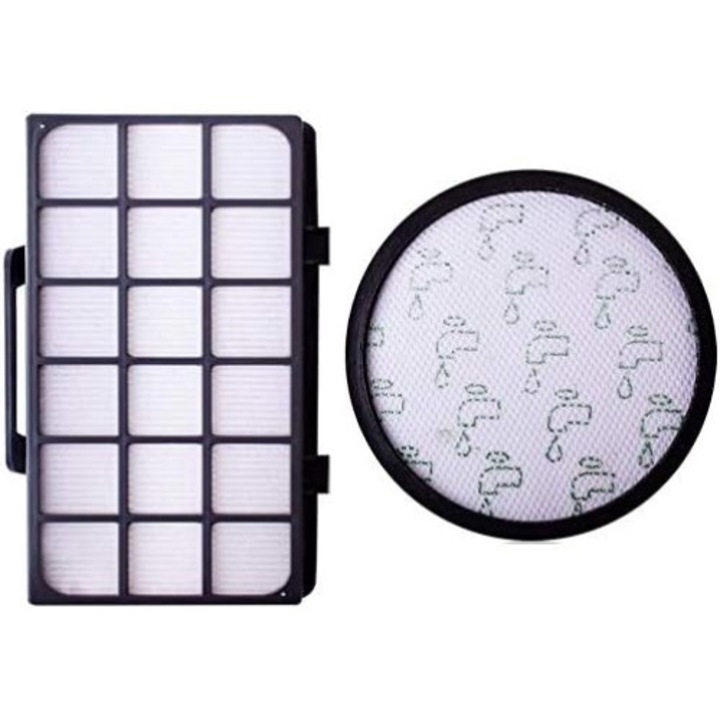 Set filtre pre-motor si HEPA pentru aspiratoare, compatibil cu Rowenta X-Trem Power Cyclonic, set 2 piese