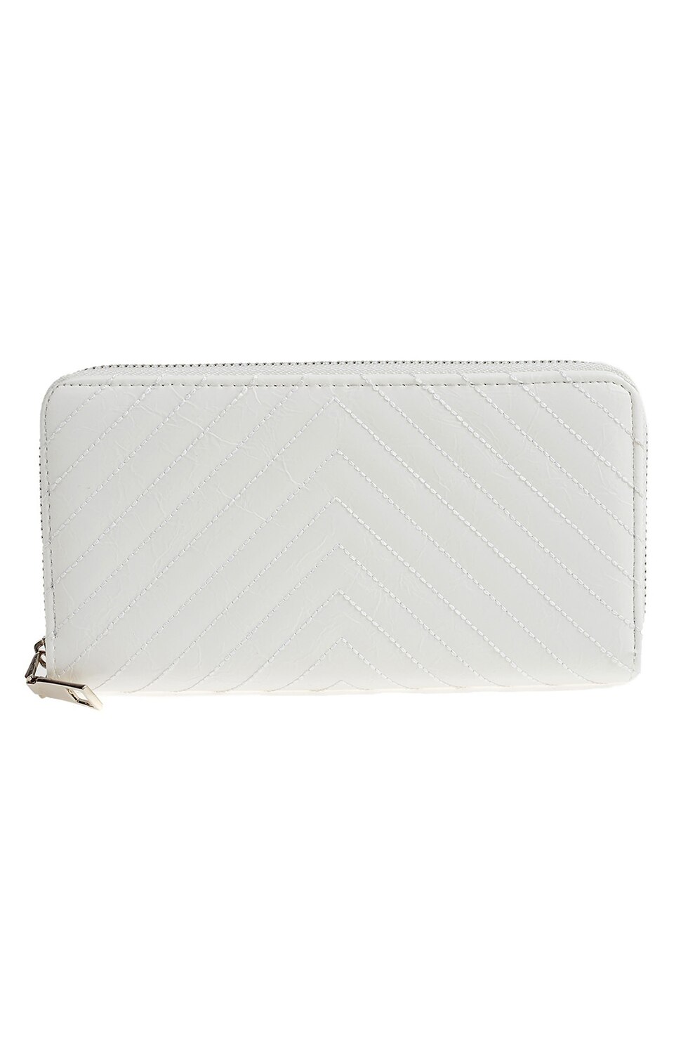 Isabella Rhea, Portofel din piele ecologica cu fermoar, Alb