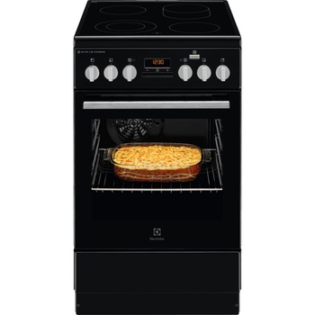 Aragaz Electrolux LKR564200K, Vitroceramica, 4 zone de gatit, Cuptor electric multifunctional, SteamBake, AirFry, Autocuratare catalitica, Grill electric, Clasa A, 50 cm, Negru Aragaz Electrolux LKR564200K, Vitroceramica, 4 zone de gatit, Cuptor electric multifunctional, SteamBake, AirFry, Autocuratare catalitica, Grill electric, Clasa A, 50 cm, Negru