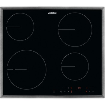 Plita incorporabila Zanussi ZHRN642X, Vitroceramica, 4 zone de gatit, Control touch, 60 cm, Negru Plita incorporabila Zanussi ZHRN642X, Vitroceramica, 4 zone de gatit, Control touch, 60 cm, Negru