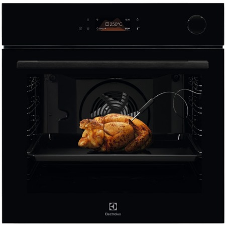 Cuptor incorporabil Electrolux EOC8P39WZ, Electric, 72 l, Autocuratare pirolitica, SteamCrisp, Grill, Timer electronic, Conectivitate WiFi, Clasa A+, Negru