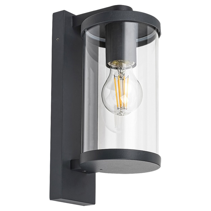 Aplica de exterior Rabalux Silistra 7891, E27, 60W, IP44, Aluminiu, Antracit