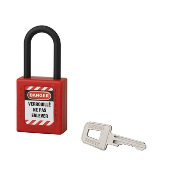 Lacat siguranta industriala, 40 mm, diametru toarta 6 mm, rosu Lacat siguranta industriala, 40 mm, diametru toarta 6 mm, rosu