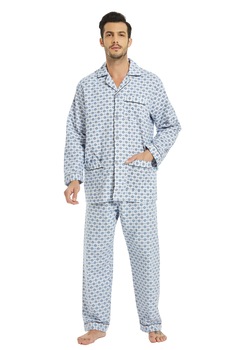 Pijama Barbati GLOBAL, Finet,, Gri deschis Pijama Barbati GLOBAL, Finet,, Gri deschis