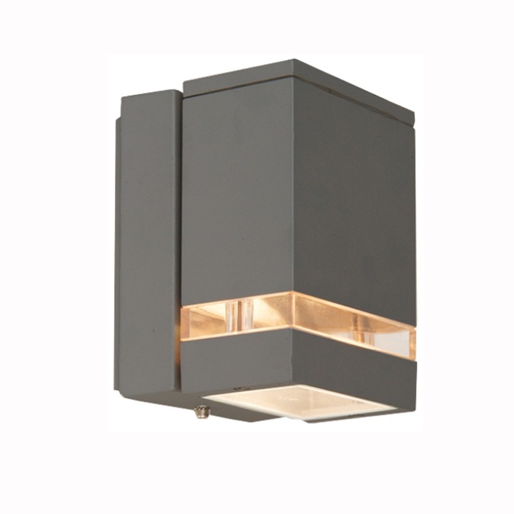 Homlokzati világítás, fali lámpa INES/DG, 1x35W, GU10, IP44, grafit